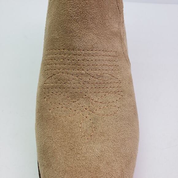 Olivia & Kate New York Bonita Womens Size 9.5 Brown 3.25" Heeled Western Boots - Picture 10 of 14